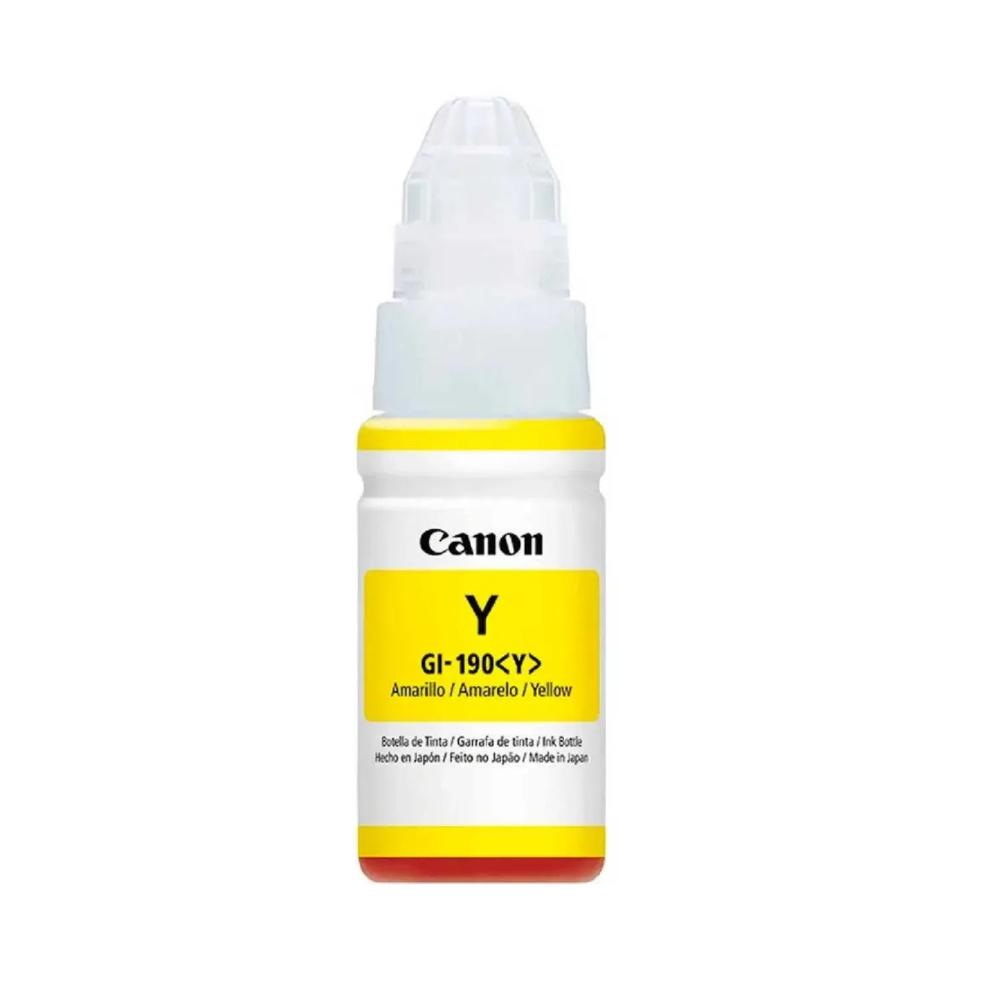 BOTELLA DE TINTA CANON GI-190 YELLOW (7.000 PAG) (2)